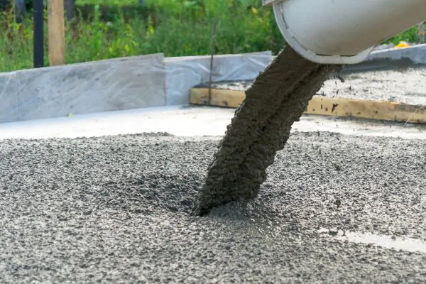 pouring concrete slab foundation